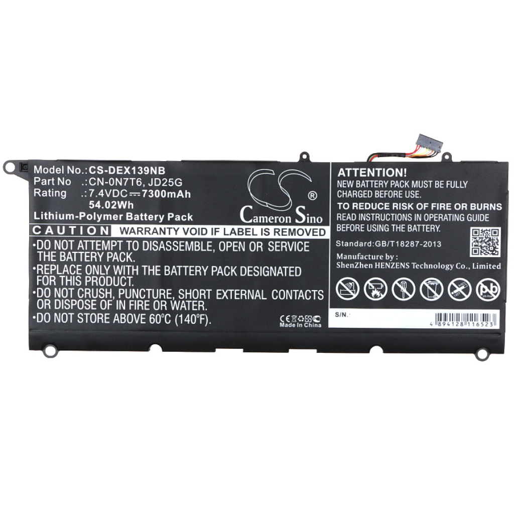 Batería para portátil DELL CS-DEX139NB