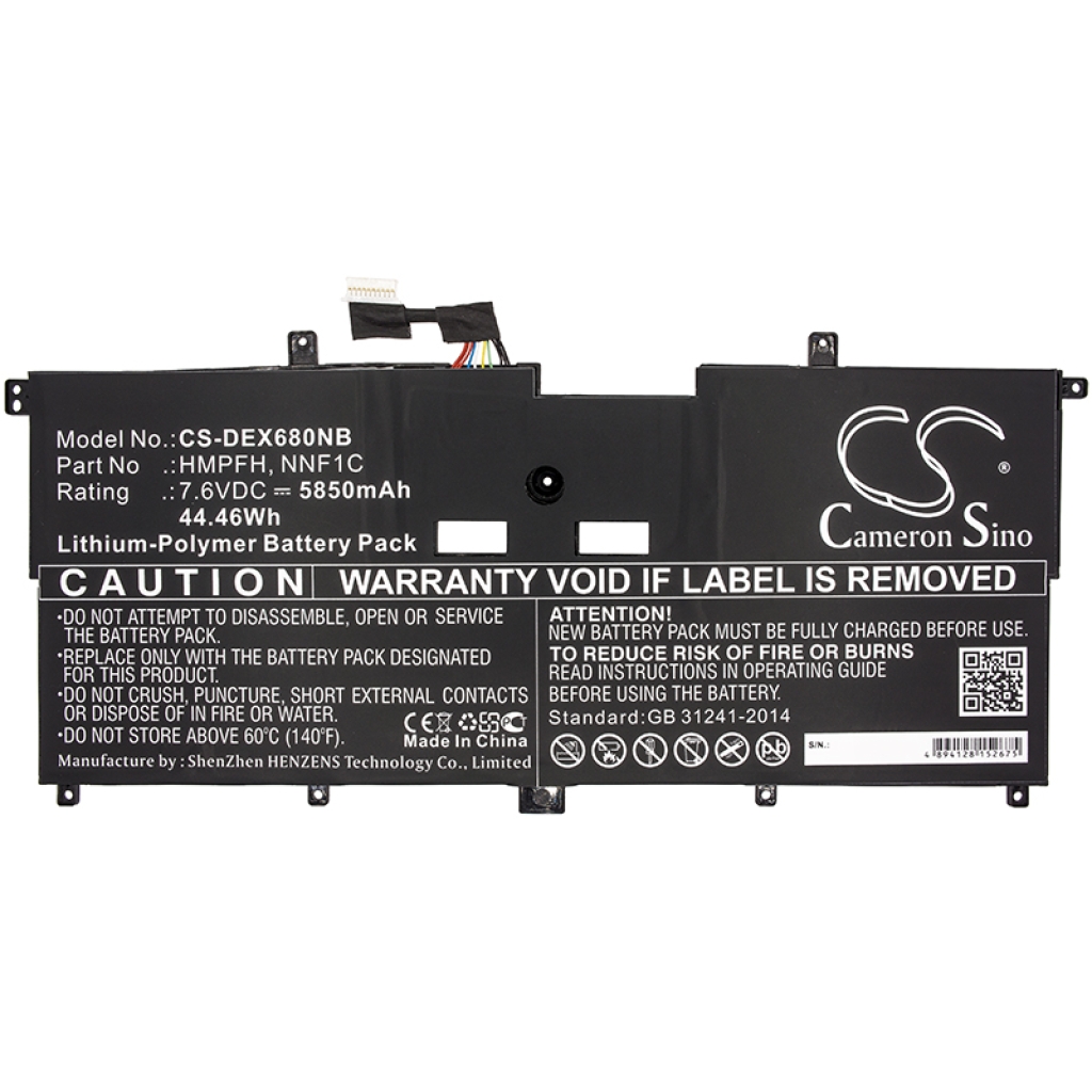 Batería para portátil DELL XPS 9365 2-in-1