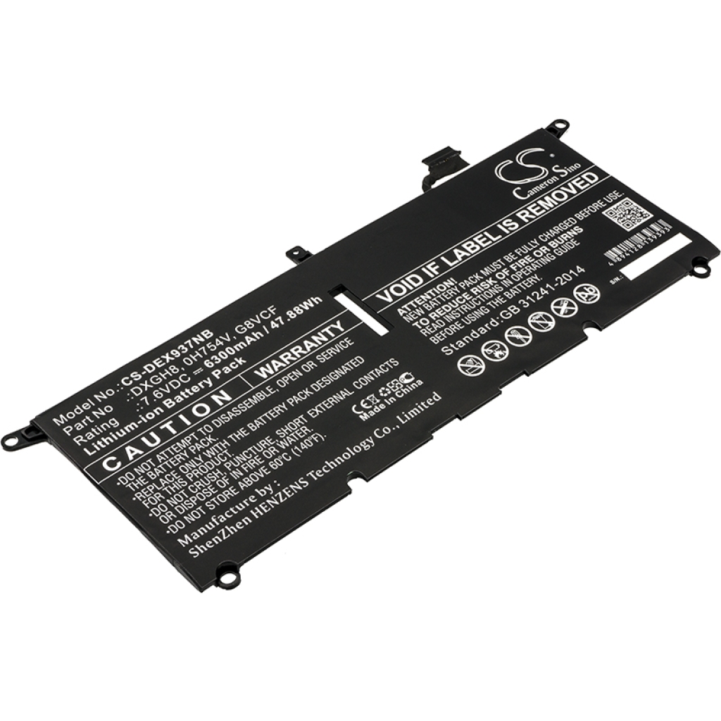 Batería para portátil DELL XPS 13 9370
