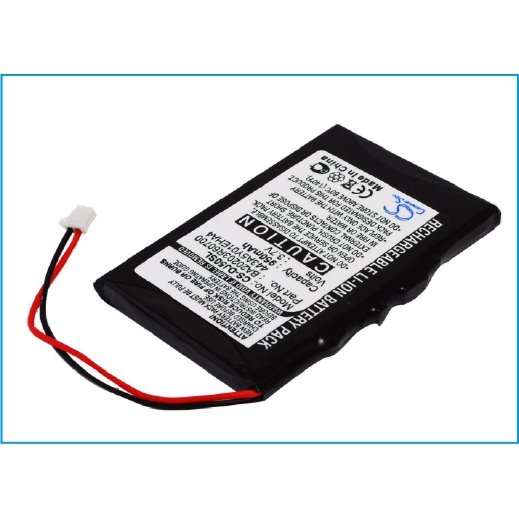 MP3, MP4, PMP Batería DELL CS-DJ50SL