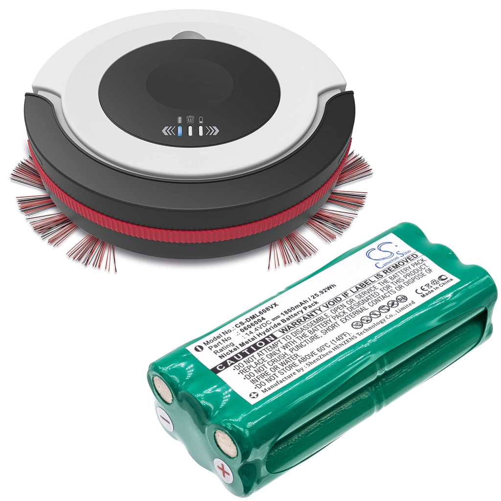 Batería de vacío Ecovacs Midea Aircraftvacuums Sichler ... CS-DML608VX