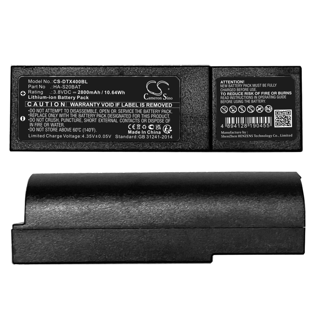 Batería de código de barras, escáner Casio CS-DTX400BL