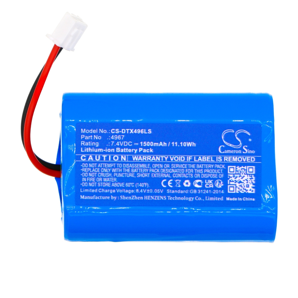 Batería de la cámara de seguridad del hogar Dotlux CS-DTX496LS