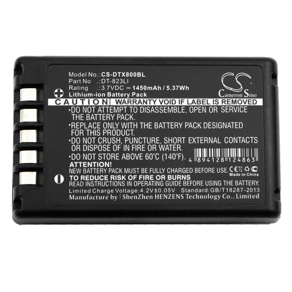 Batería de código de barras, escáner Casio CS-DTX800BL