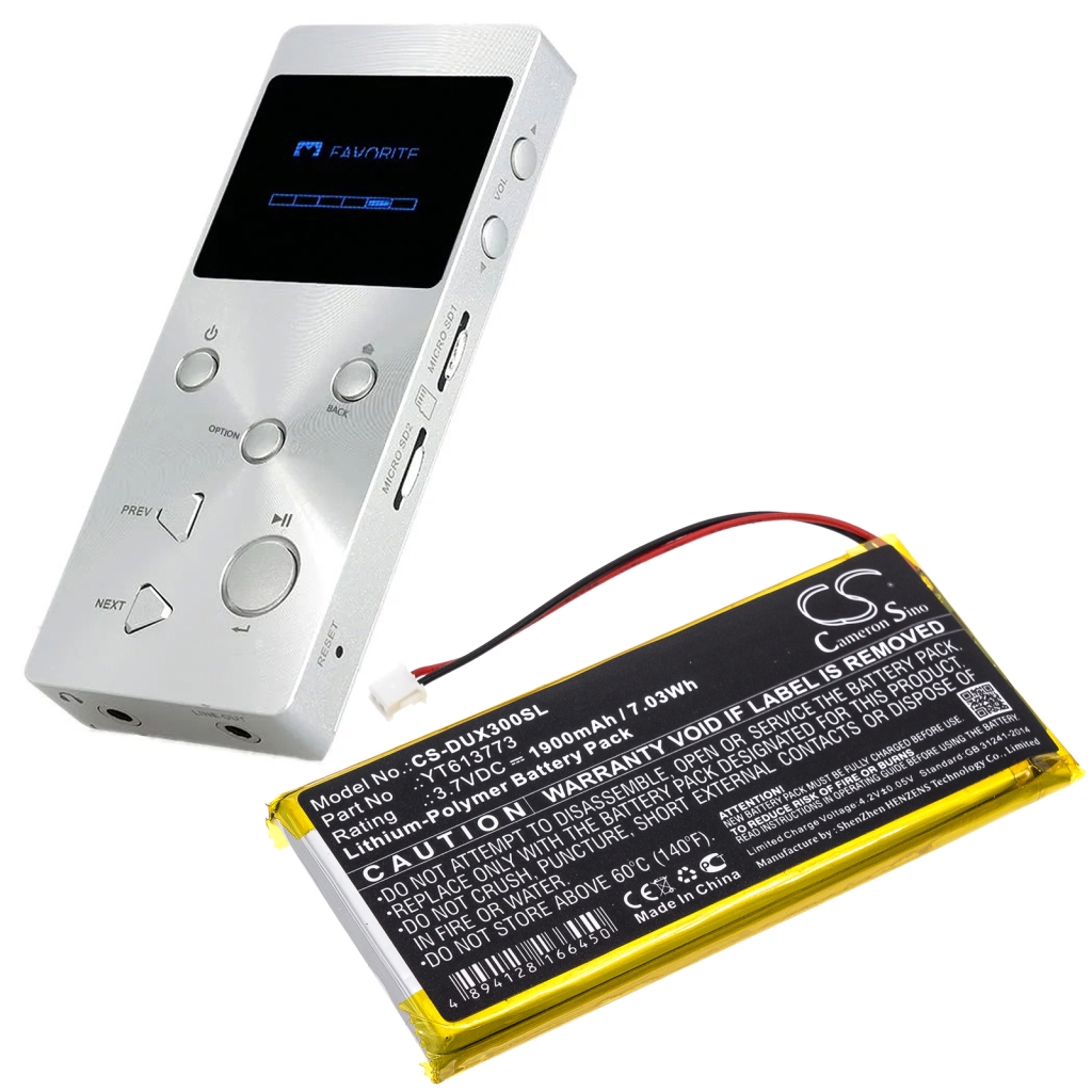 MP3, MP4, PMP Batería Xduoo CS-DUX300SL