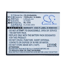 Reemplazo de batería compatible para DOOV BL-C04