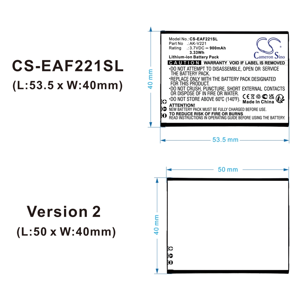 Batería del teléfono móvil Emporia CS-EAF221SL