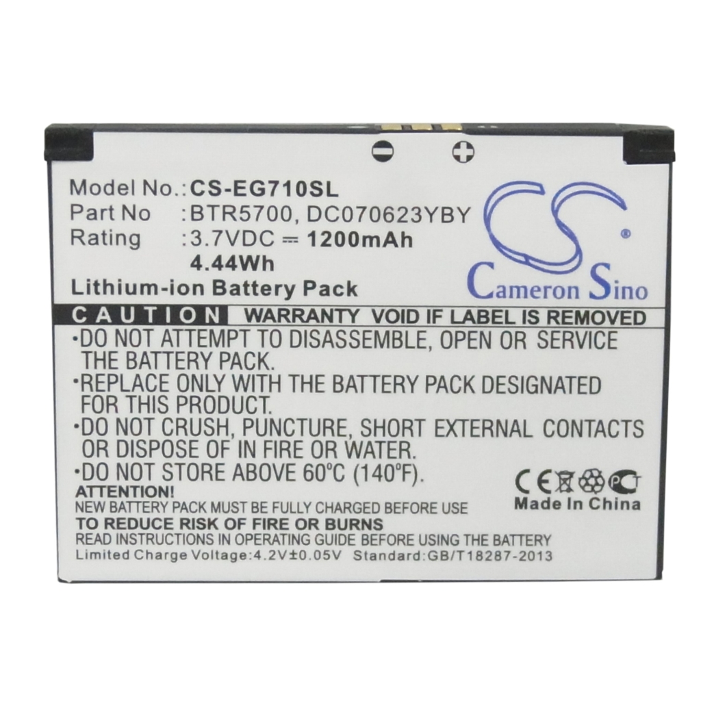 Batería del teléfono móvil Toshiba Portege G710