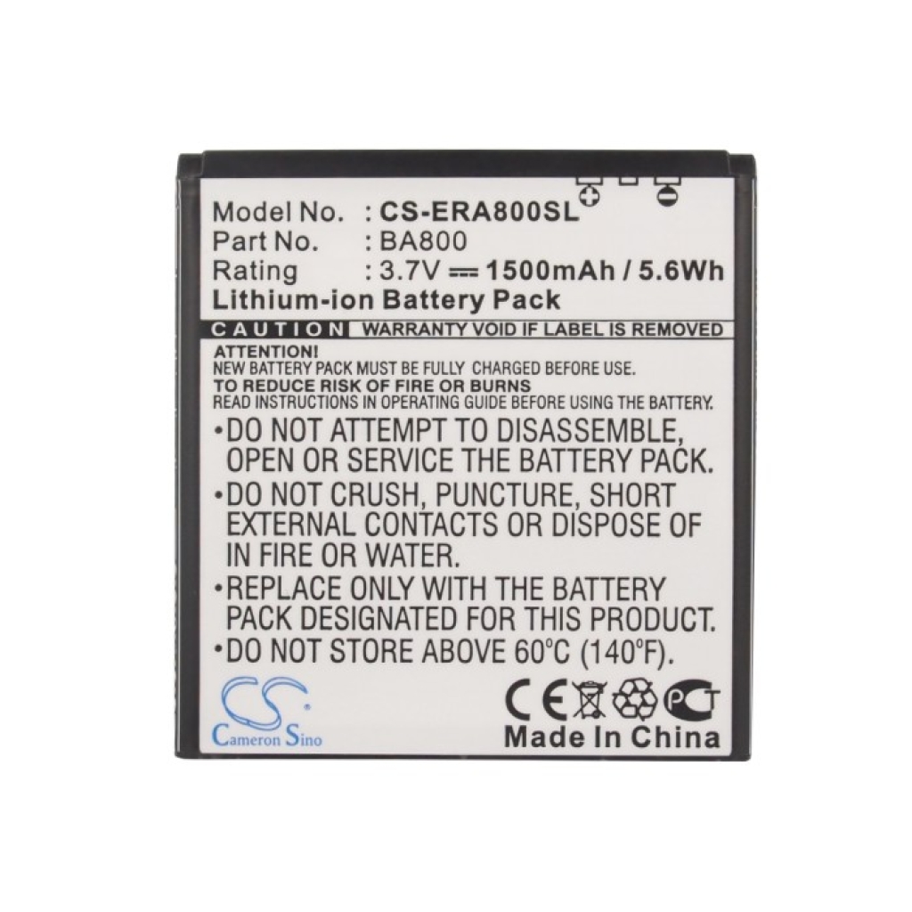 Batería del teléfono móvil Sony Ericsson SO-01E