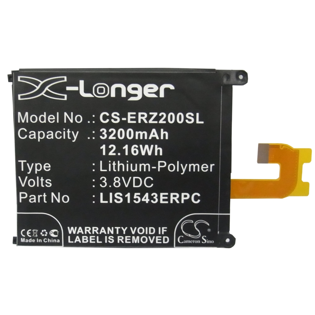Batería del teléfono móvil Sony Ericsson CS-ERZ200SL