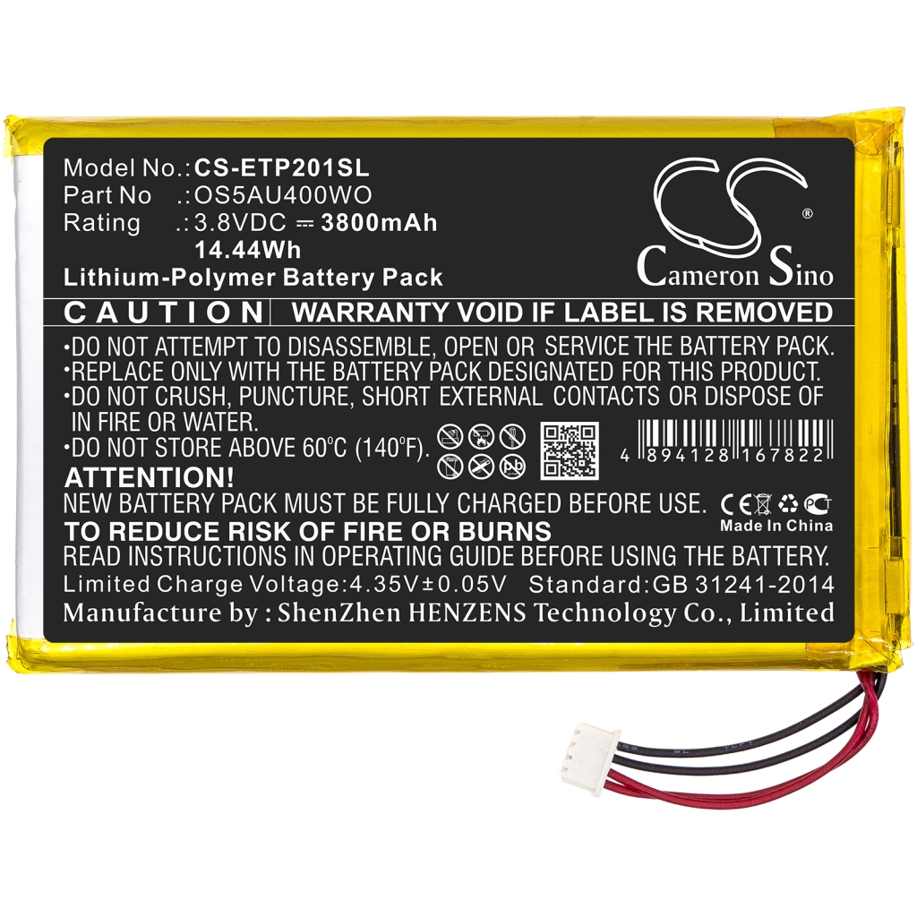 Batería de la tableta Enspert CS-ETP201SL