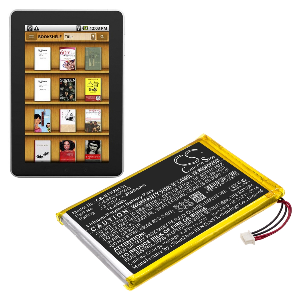 Batería de la tableta Enspert CS-ETP201SL