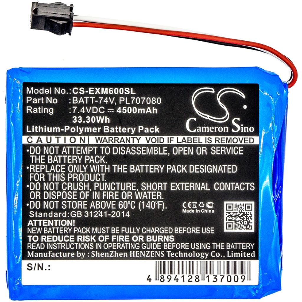 Batería para herramientas eléctricas Extech CS-EXM600SL