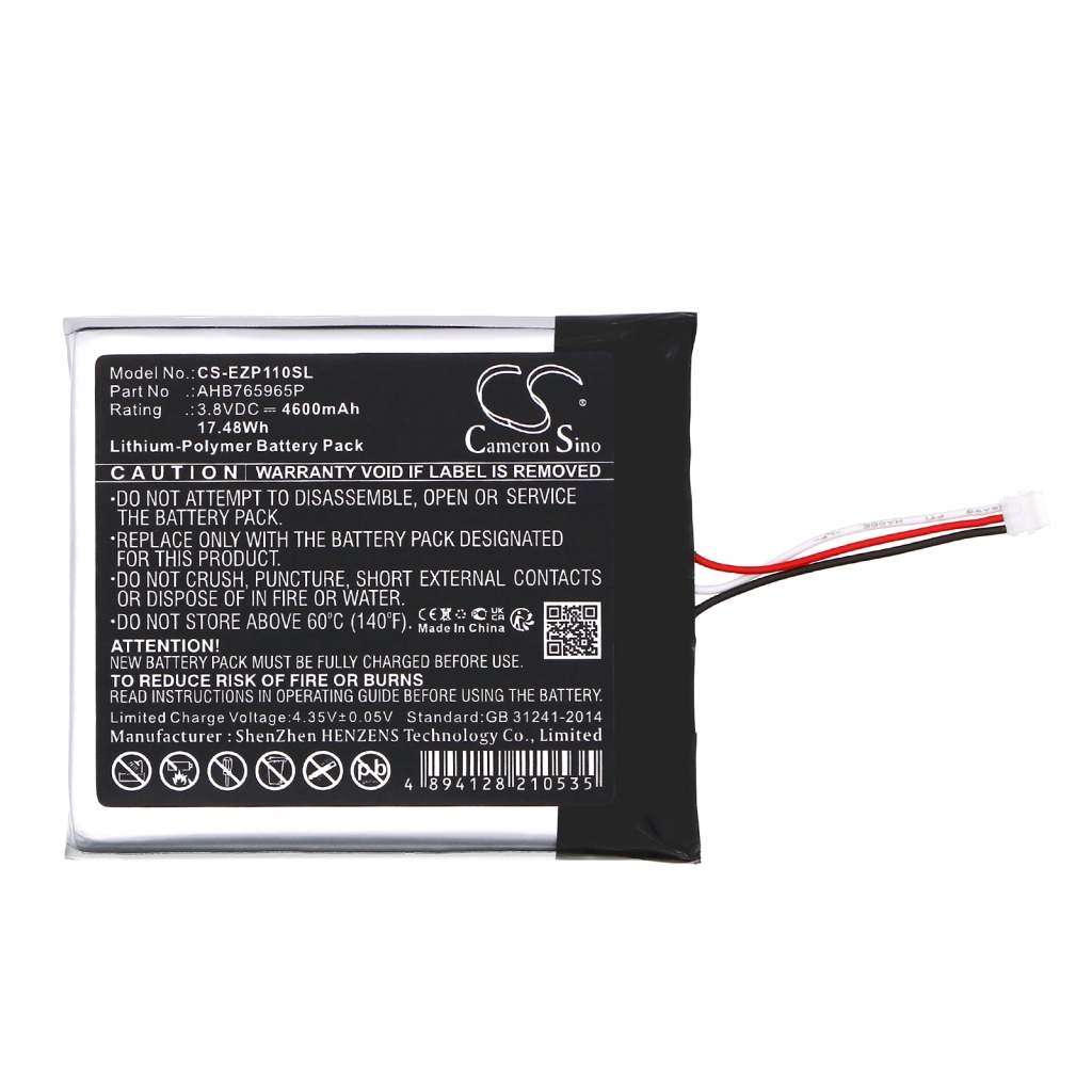 Batería de la cámara de seguridad del hogar Ezviz CS-EZP110SL