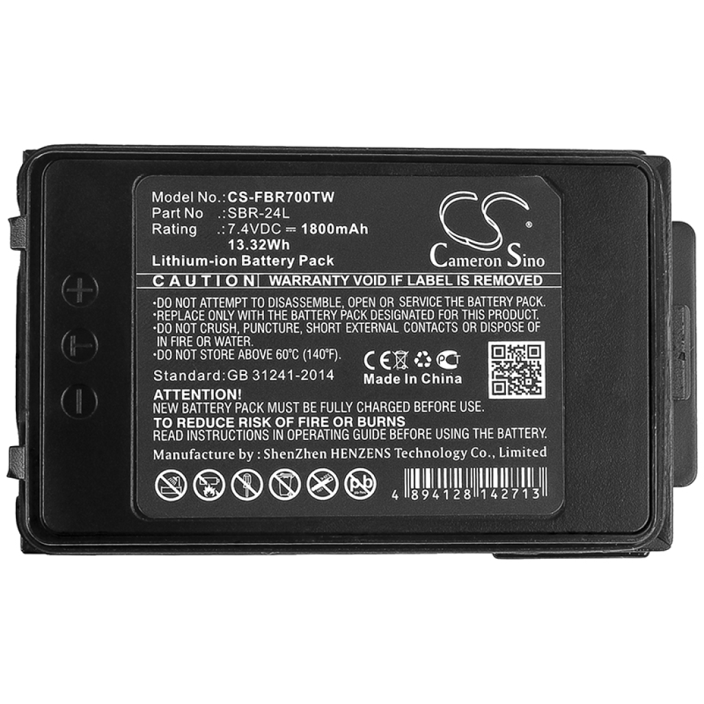 Batería de radio de dos vías YAESU CS-FBR700TW