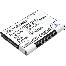 Reemplazo de batería compatible para Pharos 10600405394,PL400MB,PL400MD,PL500MB,PZX65...
