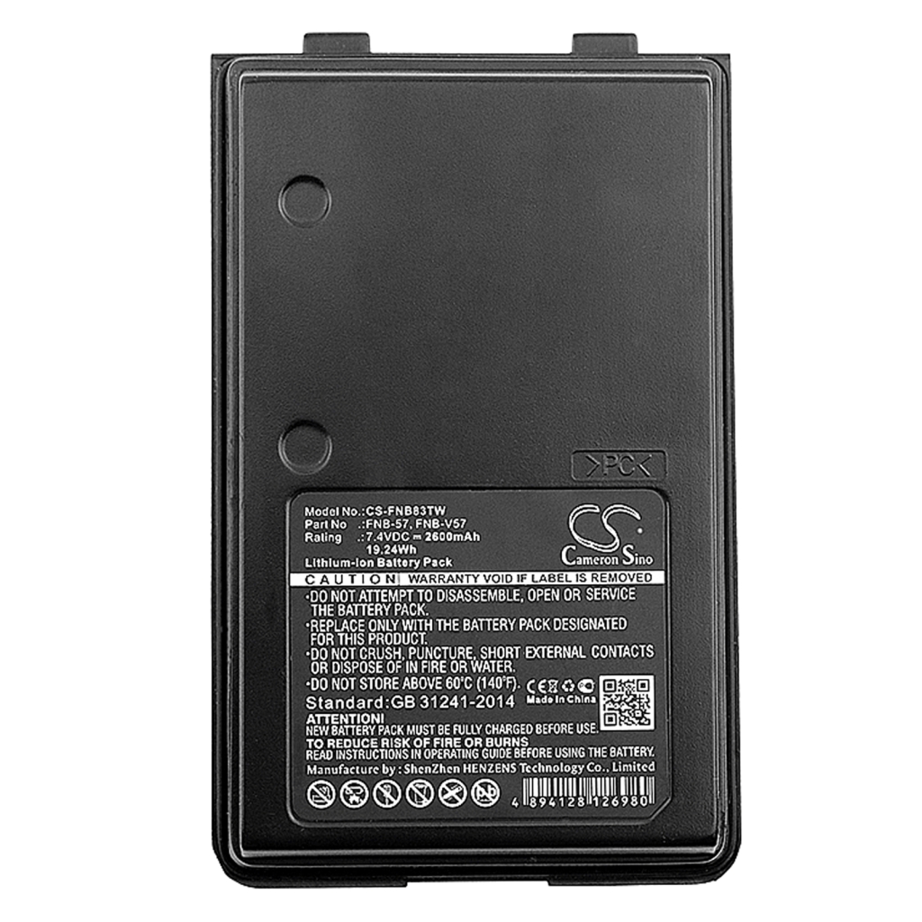 Batería de radio de dos vías Vertex VX-168