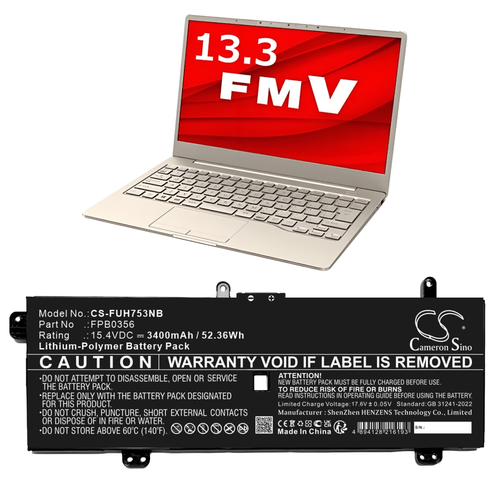 Batería de la tableta Fujitsu CS-FUH753NB
