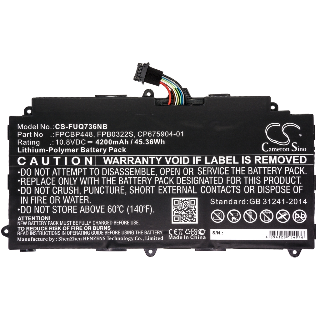 Batería para portátil Fujitsu CS-FUQ736NB