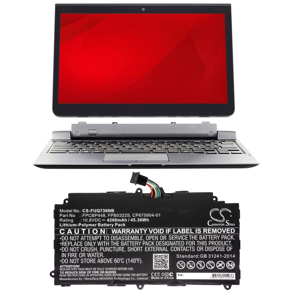 Batería para portátil Fujitsu CS-FUQ736NB