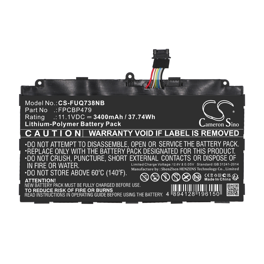 Batería para portátil Fujitsu CS-FUQ738NB