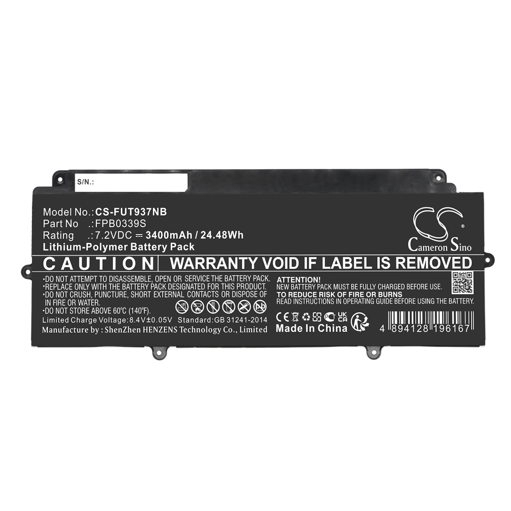 Batería para portátil Fujitsu CS-FUT937NB