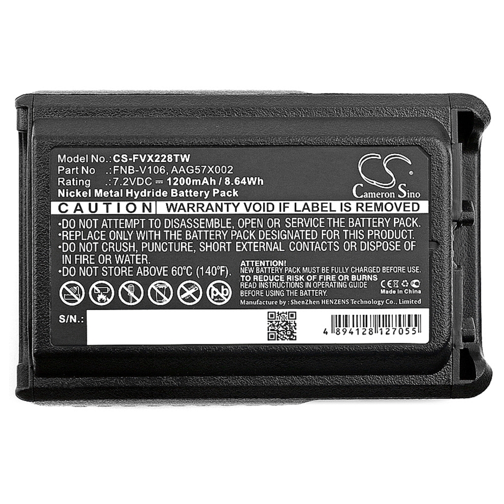 Batería de radio de dos vías Vertex VX-231L