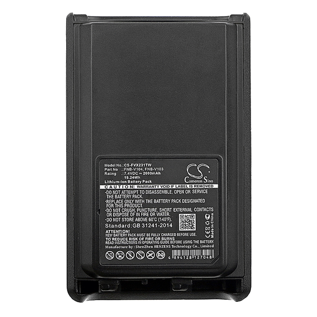 Batería de radio de dos vías Vertex VX231L