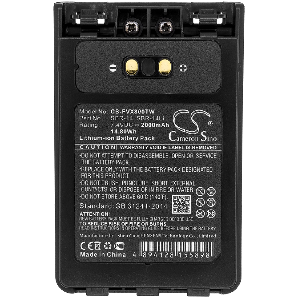 Batería de radio de dos vías YAESU VX-8DR