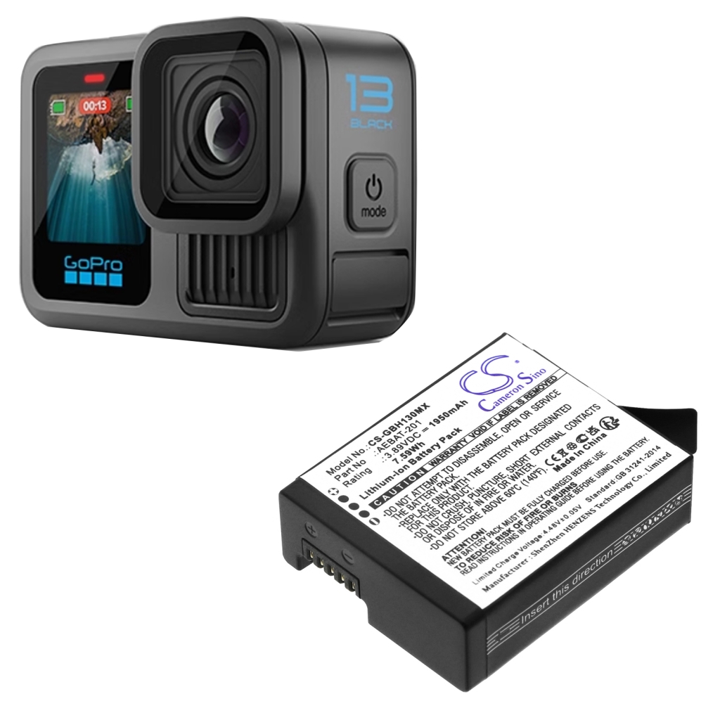 Batería de la cámara GoPro CS-GBH130MX