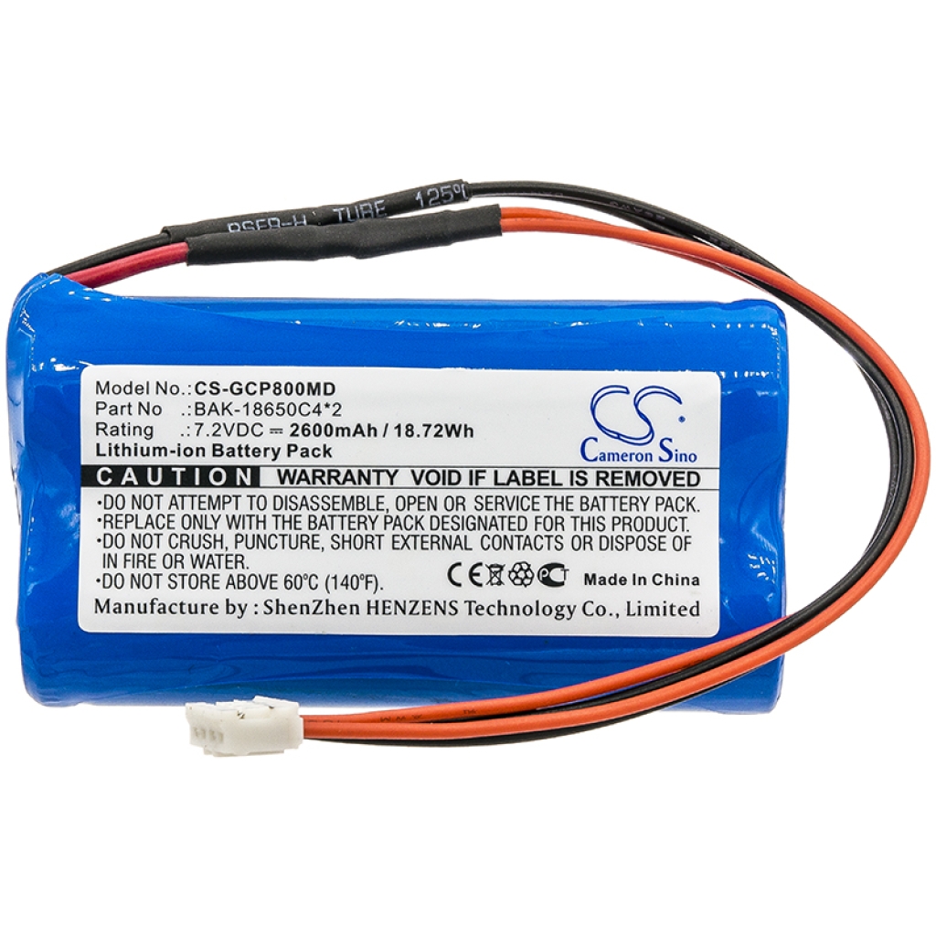 Baterías Sustituye BAK-18650C4*2
