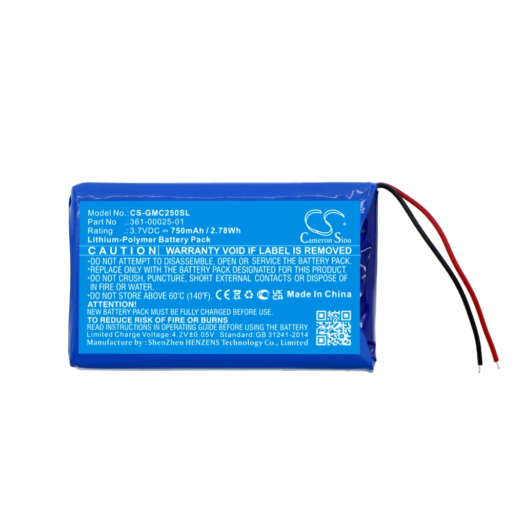 Batería de la cámara de seguridad del hogar Garmin CS-GMC250SL