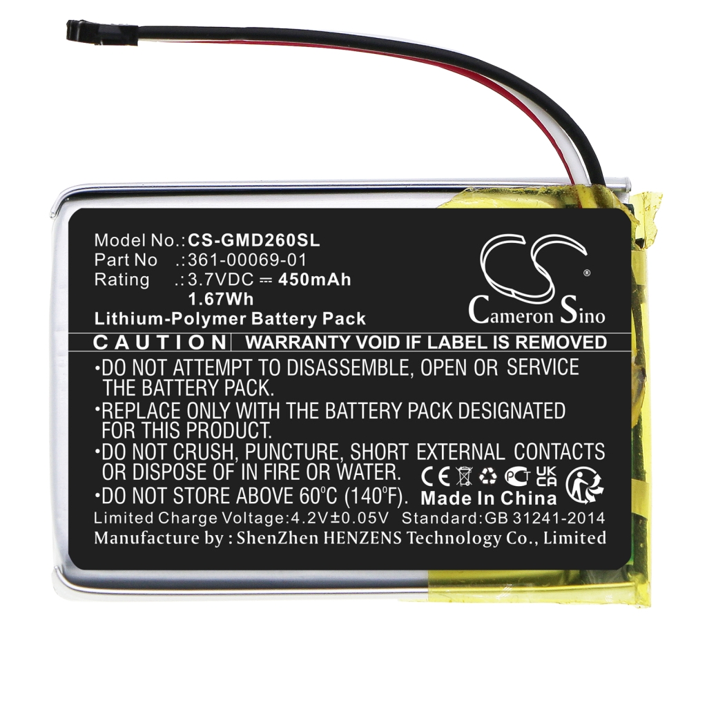 Batería para collares de perro Garmin CS-GMD260SL