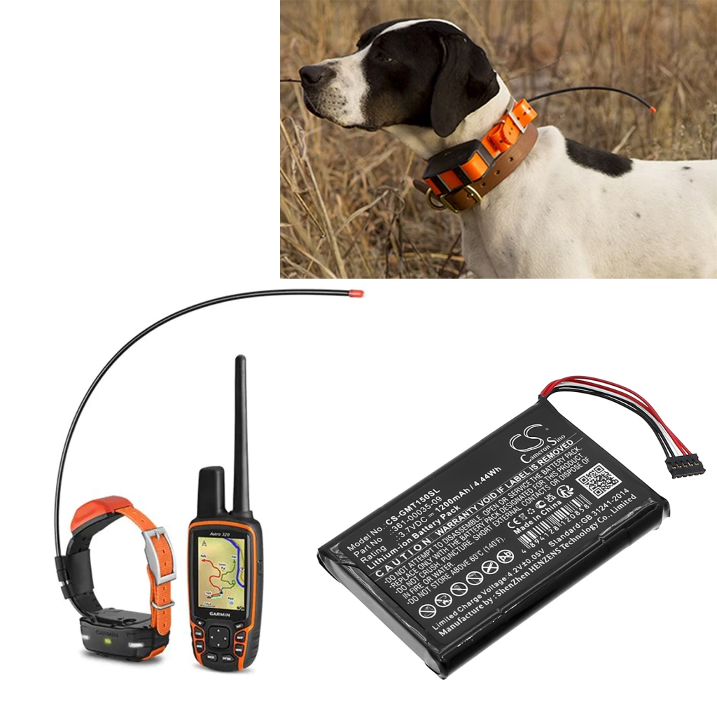 Batería para collares de perro Garmin CS-GMT150SL