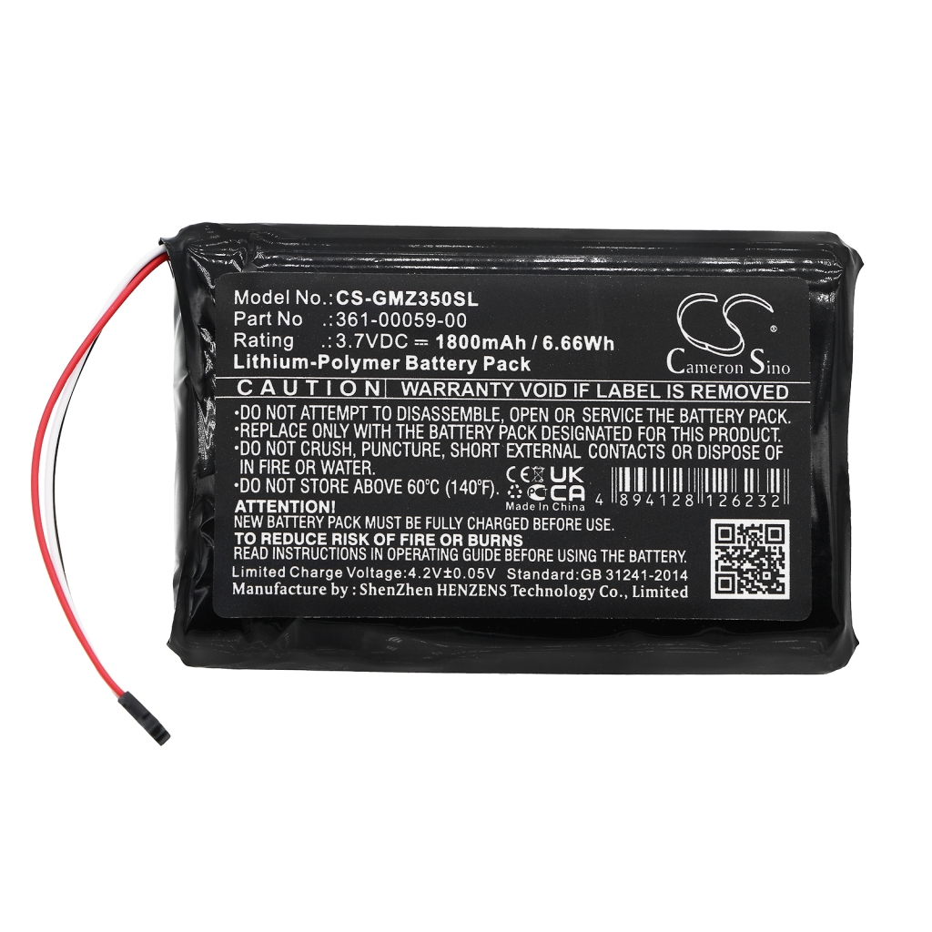 GPS, Batería del Navegador Garmin CS-GMZ350SL