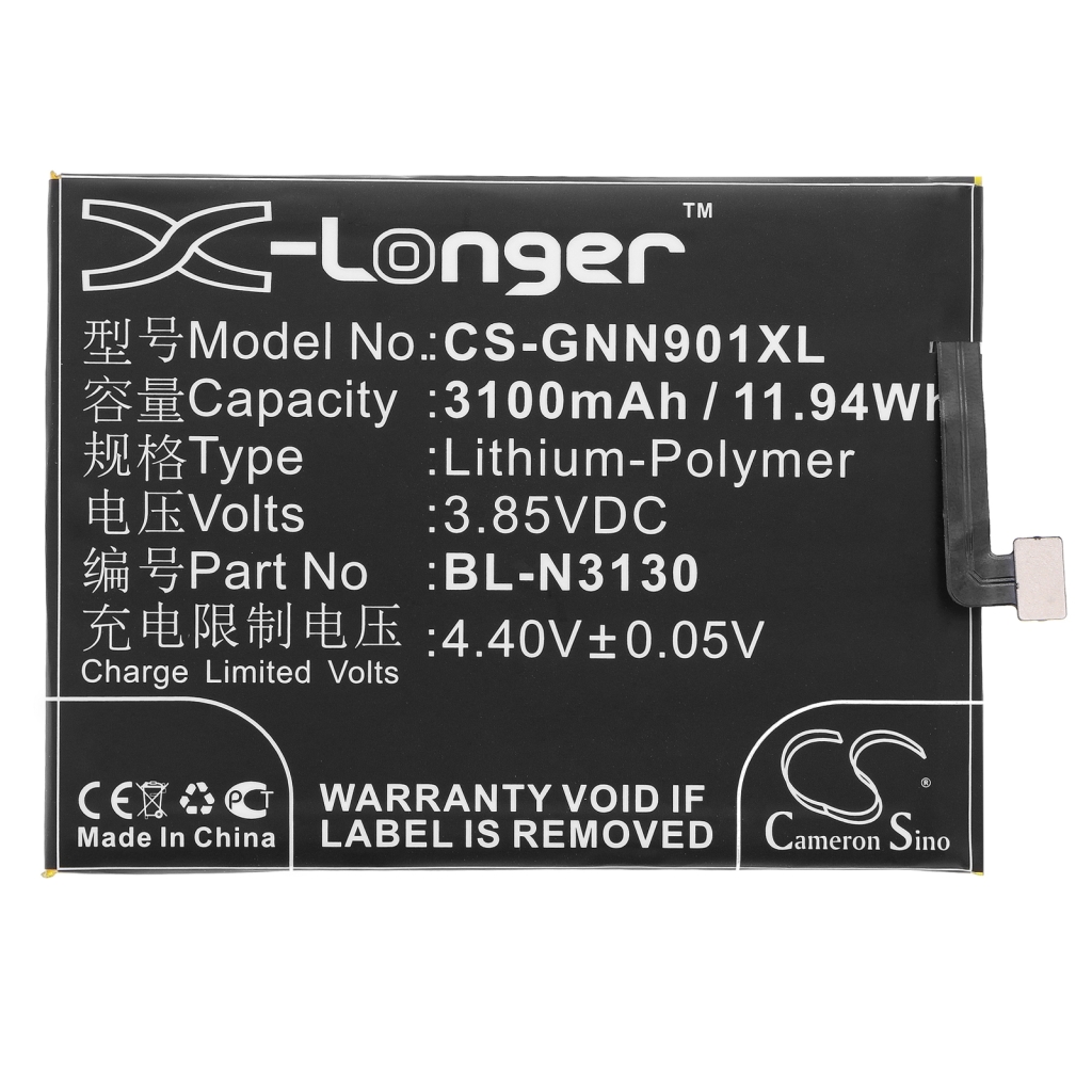 Batería del teléfono móvil GIONEE CS-GNN901XL