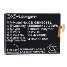 Reemplazo de batería compatible para BLU BL-N2000B