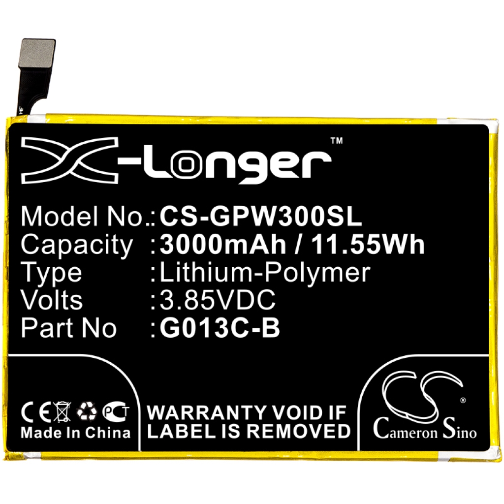 Batería del teléfono móvil Google CS-GPW300SL