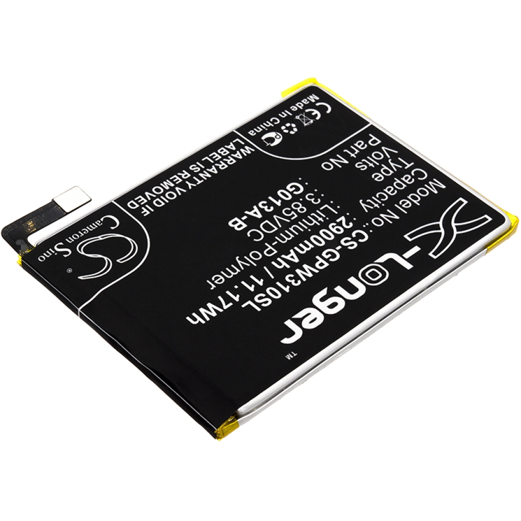 Batería del teléfono móvil Google CS-GPW310SL