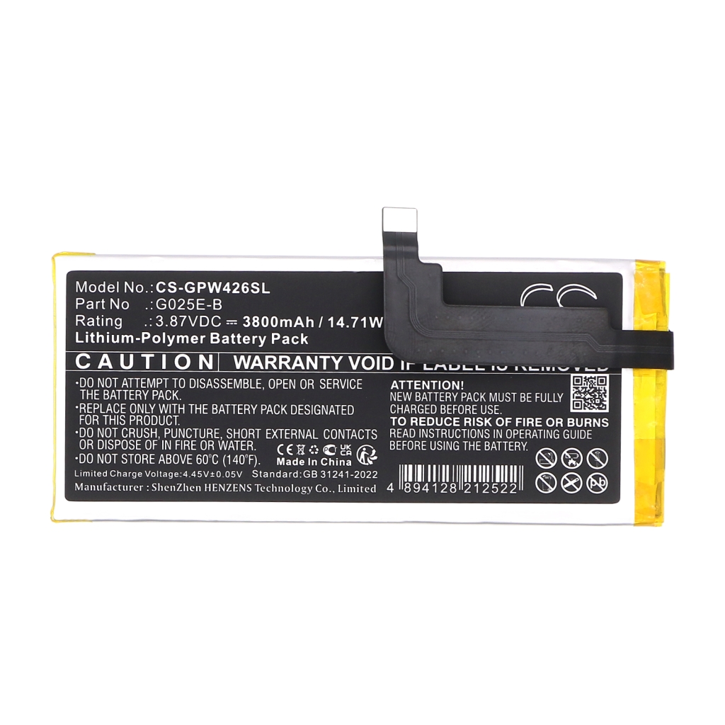 Batería del teléfono móvil Google CS-GPW426SL