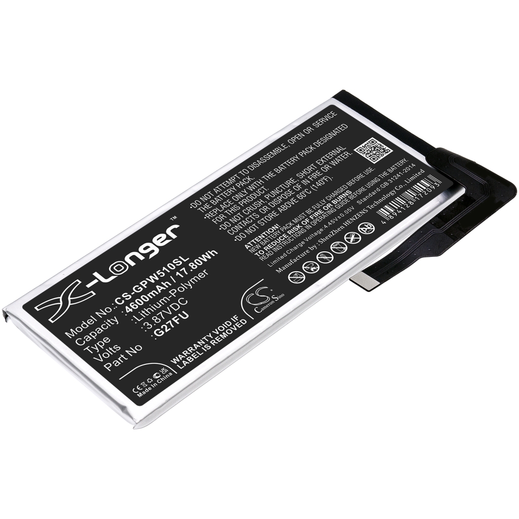 Batería del teléfono móvil Google CS-GPW510SL