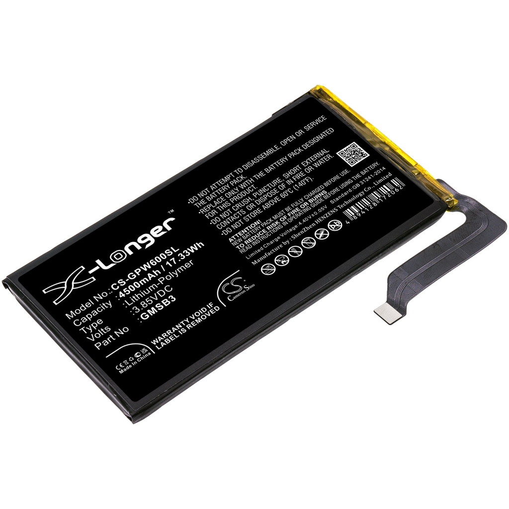 Batería del teléfono móvil Google CS-GPW600SL