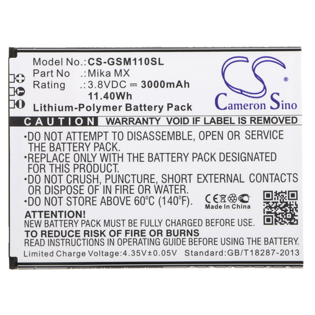 Batería del teléfono móvil GSmart CS-GSM110SL