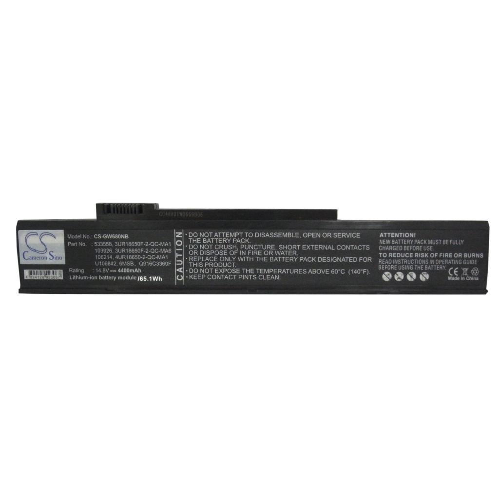 Batería para portátil Gateway CS-GW680NB