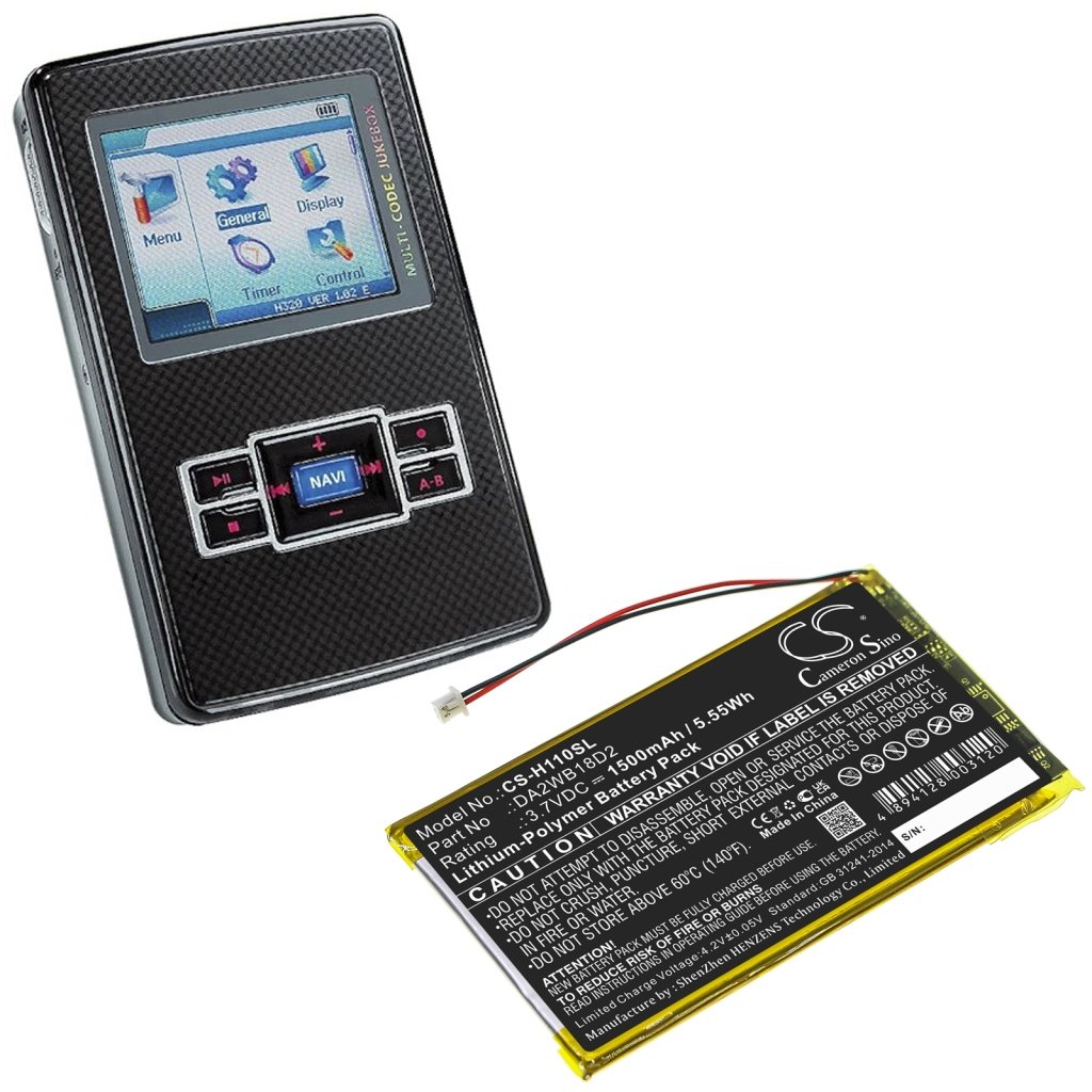 MP3, MP4, PMP Batería iRiver CS-H110SL