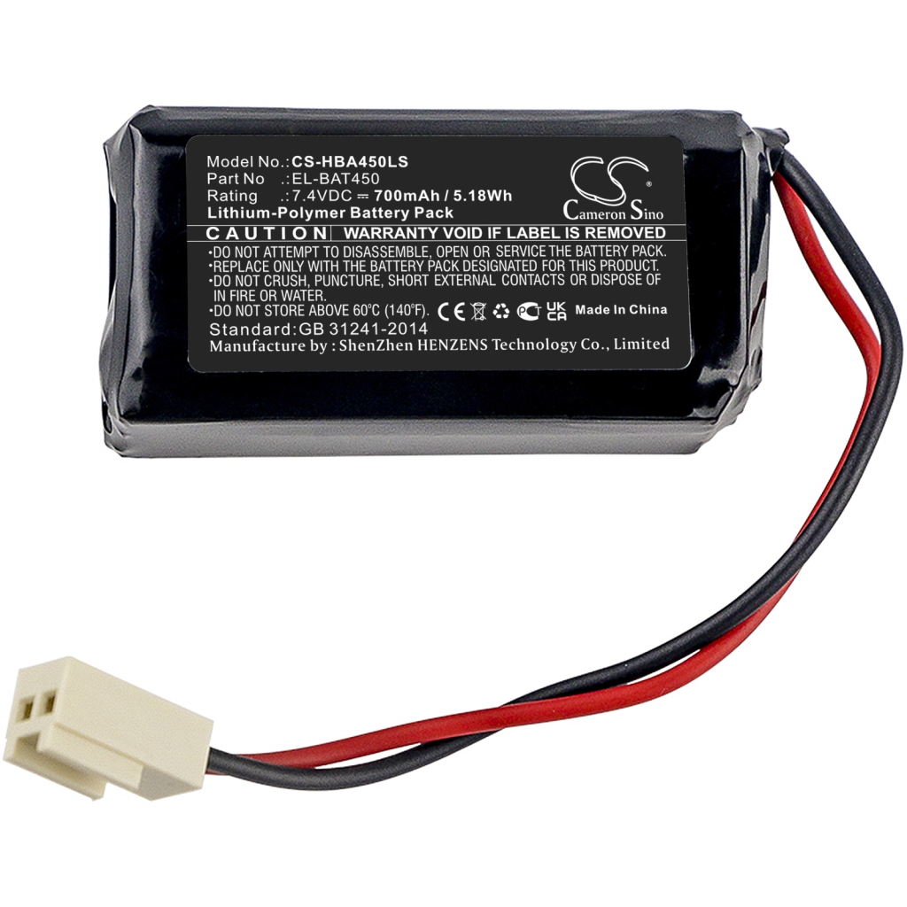 Batería de la cámara de seguridad del hogar Hochiki CS-HBA450LS