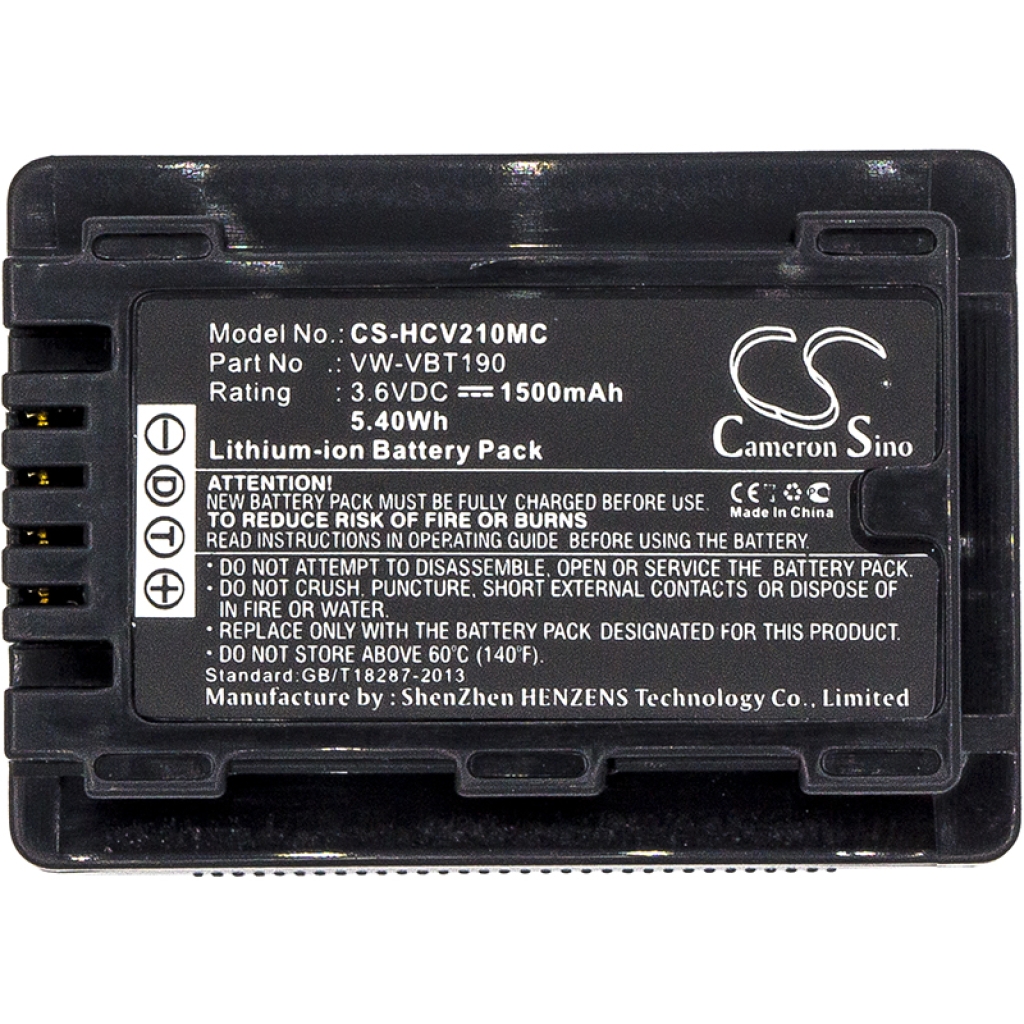 Batería de la cámara Panasonic HC-V720M