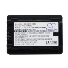 Reemplazo de batería compatible para Panasonic VW-VBT190