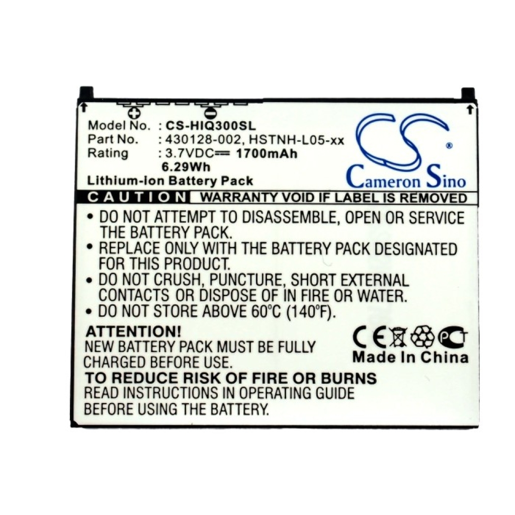 Batería de la tableta HP CS-HIQ300SL