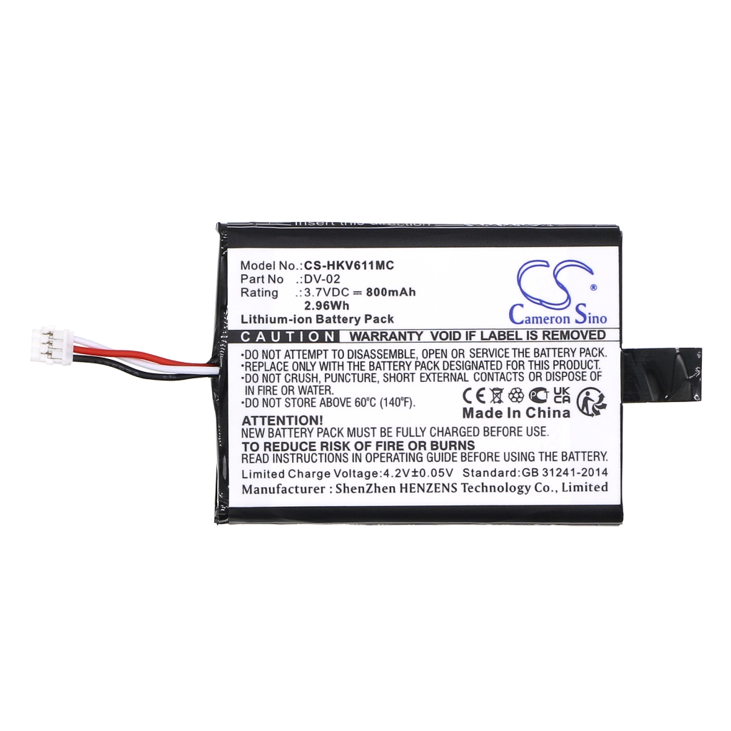 Batería de la cámara de seguridad del hogar Hikvision CS-HKV611MC